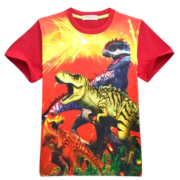 Niños de Algodón de Halloween ropa dinosaurio T-shirt juego cosplay Camiseta de ninjago traje de disfraz siempre juego de acción de gracias