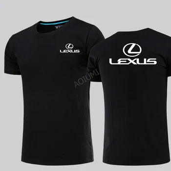 Nueva LetterT Camisa para Hombre LEXUS camisetas de Verano o-cuello del color sólido Camisetas Camiseta Tops