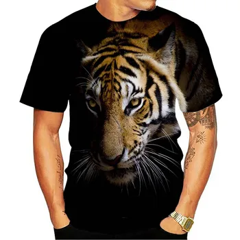 Nueva Marca Cheetah Camisa Ropa de color Negro Leopard Animal T-shirt de Impresión 3d de la Camiseta de las Mujeres de la Ropa Oversize de Hip Hop de la Moda de Verano Camiseta