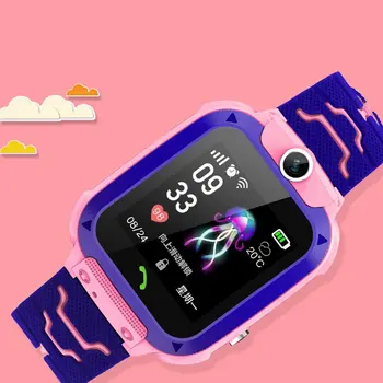 Nueva Q12 Niños de Reloj Inteligente Multifunción Niños Digital reloj de Pulsera de Bebé de Teléfono del Reloj Para IOS, Android Niños regalo de Navidad