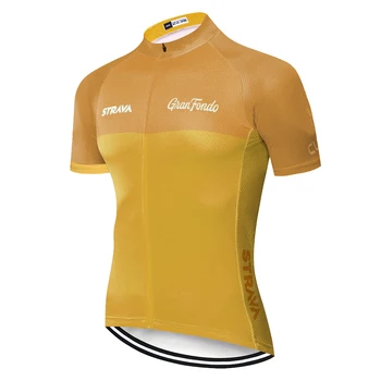 Nueva STRAVA cycling jersey 2020 bicicleta de Montaña camisa de manga corta de secado rápido maglia ciclismo hombres transpirable jersey de bicicletas