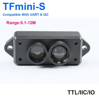 Nueva TFmini-S Lidar del visor de Rango del Sensor del Módulo de 0.1-12m Van para Pixhawk Drone UART &IIC