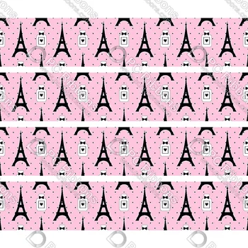 Nuevo diseño de la botella de perfume de rosa impresa de grosgrain cinta de 50 metros de envoltura de regalos diy arcos de navidad de la boda derections cintas