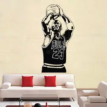Nuevo diseño de Michael Jordan etiqueta Engomada de la Pared de Vinilo de BRICOLAJE, decoración del hogar, Jugador de Baloncesto