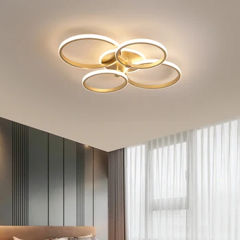 Nuevo Diseño LED de la Iluminación de la lámpara 34W 62W 106W para la sala de estar de la Lámpara de control Remoto lustre lámpara de araña de AC90v-260v lampadari