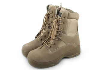 Nuevo Estilo de Lujo 40-45 Europeo Tamaño Mens Táctico de la Escalada de las botas de combate de color Bronceado para Ourdoor Camping Caza OS29-0040
