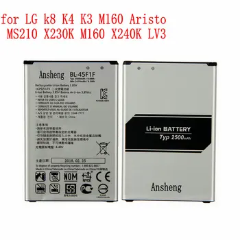 NUEVO Original BL-45F1F 2410mAh Batería para LG k8 K4 K3 M160 para LG Aristo MS210 X230K M160 X240K LV3 (2017 versión K8)