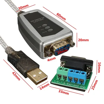 Nuevo USB a RS485 RS422 Dispositivo de Puerto Serie del Convertidor de Cable Adaptador con Chip FTDI 0.5 m Convertidor de la Comunicación