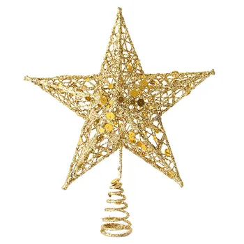 Nuevo Árbol de Navidad Superior Decoraciones de Estrellas Para el Hogar Casa de Tabla Topper Decoración Accesorios de Adorno de Navidad Decorativo Suministros DF58