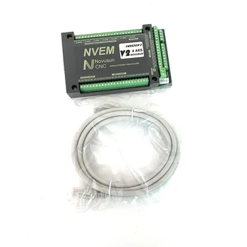 NVEM V2 MACH3 6-Eje de la versión CNC Controlador de 300KHZ Movimiento por Ethernet de la Tarjeta de Control de Motor paso a Paso