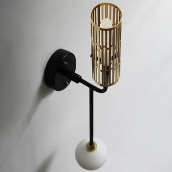 Nórdico industrial lámparas de pared para restaurante cafe bar vintage espejo frontal de la lámpara del pasillo balcón del dormitorio de la mesilla de lámpara de las luces de pared