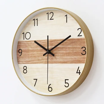 Nórdicos en Silencio el Reloj de Pared Minimalista Sala de estar Americana Reloj de Pared Creativos Orologi Pared de la Ronda de Klok Decoración para el Hogar OO50WC