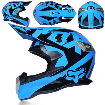 Off-road de los cascos de esquí de carreras de montaña en plena cara casco de la motocicleta de moto cross casco casco capacete
