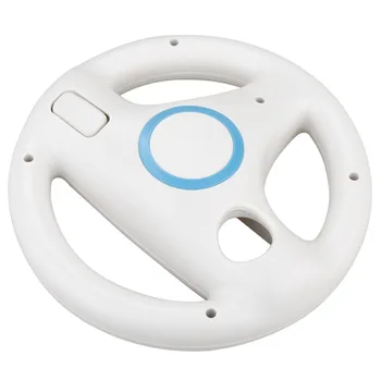 ONETOMAX 2pcs Blanco Juego de Carreras de Kart Volante Controlador Para Nintendo Wii Accesorios Juego de control Remoto
