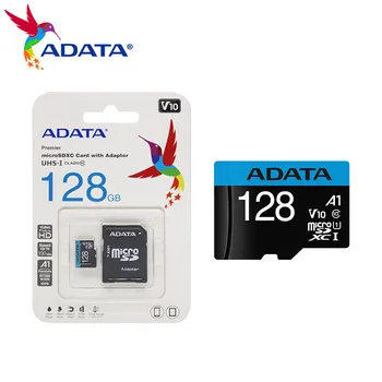 Original ADATA Tarjeta de Memoria de 64 GB, 128 GB de Alta Velocidad V10 A1 16GB 32GB Tarjeta Micro SD de Clase 10 U1 UHS-I Microsd TF Tarjeta de
