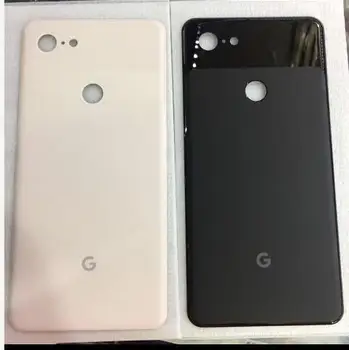 Original copia de Vidrio para Google Pixel 3 XL Negro Panel Trasero de Repuesto para Google Pixel 3 xl de color Rosa de Cristal de la Vivienda de nuevo