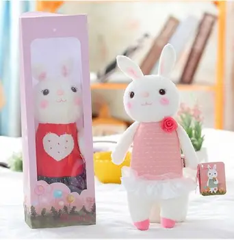Original METOO Tiramisú conejo de muñecos de peluche juguetes de niños de 8 estilo Animal de Peluche Lamy Conejo de Juguete regalos originales en papel y la bolsa de plástico