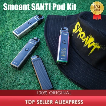 Original Smoant SANTI Pod Kit de 1100mAh de la Batería de 3,5 ml Cartucho de Vaina Sistema de Vape Kit 0.96