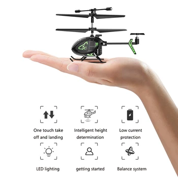Original Syma S100 mini helicóptero de control remoto inteligente de altura fija UAV de los juguetes de los niños