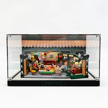 Pantalla de acrílico de la Caja de lego Central Perk Escaparate Amigos Cafe 21319 a prueba de Polvo, Clara de Visualización (Cuadro de juego de Lego no Incluido）
