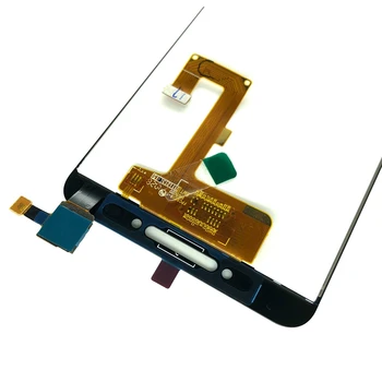 Pantalla LCD y el Digitalizador Asamblea Completa con la Huella dactilar Botón para Alcatel A5 5085Y (Negro)