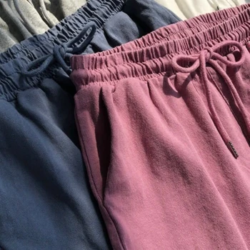 Pantalones cortos de las Mujeres de Verano Suelta Más el Tamaño 3XL de pierna Ancha al estilo coreano Sólido Elástico-cintura con cordones de 5 Colores Bolsillos de Moda los Estudiantes Chic
