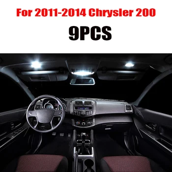 Para 2011-2017 Chrysler 200 Blanco accesorios del coche Canbus Libre de Error LED de Luz Interior, Luz de Lectura Kit Mapa de la Cúpula de la Licencia de la Lámpara