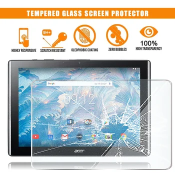 Para Acer Iconia One 10 B3-A40 Tablet de Pantalla de Cristal Templado Protector de 9H Premium Resistente a los Arañazos HD Película Transparente de la Cubierta