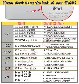 Para el iPad de Aire 4 10.9 Caso Pro 10.5 Cubierta de 2018 9,7 