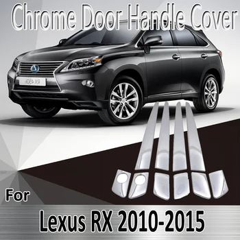 Para el Lexus RX AL10 350 450h F 2010~2011 2012 2013 etiquetas Engomadas de la Decoración de Cromo de la Manija de la Puerta Cubierta de la Reforma de los Accesorios del Coche