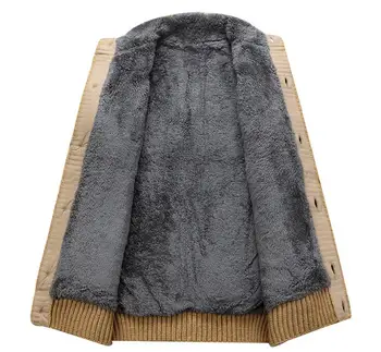 Para hombre de los Suéteres para 2020 Invierno Caliente de Espesor de Terciopelo Sweatercoat Single-breasted Casual Cardigan Suéteres de los Hombres de patrones de Prendas de punto 3XL