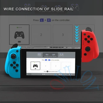 Para Nintendo Interruptor Inalámbrico Bluetooth Alegría Controlador de Juego con Diferentes Interruptor de la Izquierda a la Derecha la Empuñadura palanca de mando Gamepad de Regalo