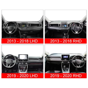 Para Toyota RAV 4 RAV 4 XA40 XA50 2013-2019 2020 LHD/RHD Salpicadero del Coche Cubierta de la Estera de Evitar la Luz Almohadillas Anti-UV Caso de la Alfombra Accesorios