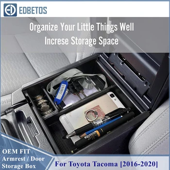 Para Toyota Tacoma 2016 2017 2018 2019 2020 Accesorios Coche Reposabrazos Central Caja De Almacenamiento De Auto Contenedor Guante Organizador Caso