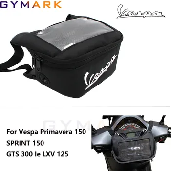 Para Vespa GTS GTV LX LXV Sprint Primavera 50 125 250 300 300ie auricular impermeable bolsa de navegación, bolsa de
