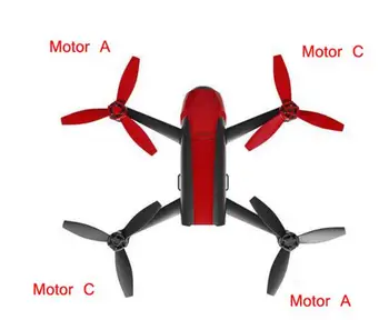 Parrot Bebop Drone 2.0 RC Quadcopter piezas de repuesto Originales positivos y negativos del motor