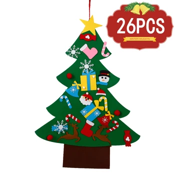 Patygr la Decoración de la Navidad de los Niños hechos a Mano de Bricolaje de Tela de Fieltro el Árbol de Navidad de Adornos para el Hogar 2021 Año Nuevo