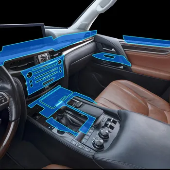 Pegatina Para el Lexus de Protección transparente de TPU Film pegatinas para el Lexus RX ES LX570 Consola de Engranajes de Accesorios de Coches