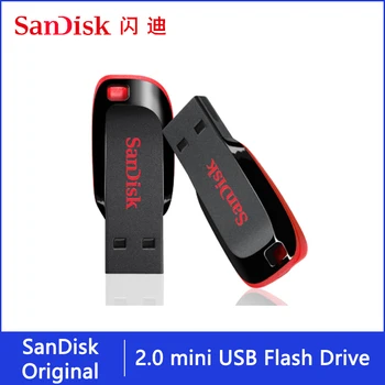 Pendrive Sandisk de 128 gb 64 gb 32 gb 16 gb Mini USB Flash Drive 32 64 128 16 GB Pen Drive USB 2.0 Stick Disco en la Tecla de Memoria de Teléfono
