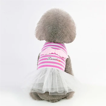 Perros Ropa para Perros Pequeños Vestido de Sweety Ala Princesa Vestido de Primavera Verano Cachorro de Perro Pequeño Encaje Princesa Perro Chihuahua