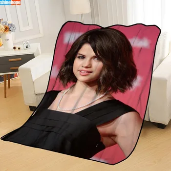 Personalizado Selena Gomez Mantas para camas de tirar de la manta manta suave manta de verano de anime manta manta de viaje de Gran Tamaño 145X200cm