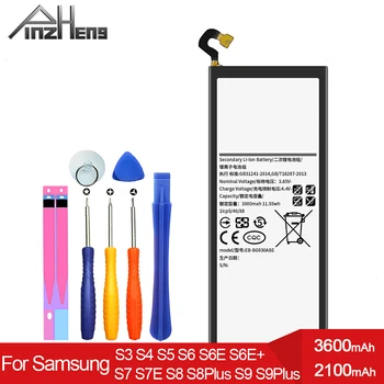 PINZHENG Batería Para Samsung Galaxy S6 S7 S8 S3 S4 S5 NFC S7 S6 Edge S8 S9 Más G930F G950F G920F G900F i9300 Reemplazar la Bateria