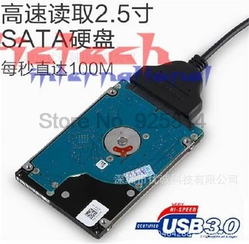 Por dhl o ems 100pcs USB 3.0 A SATA de 22 Pin de 2,5 Pulgadas Controlador de Disco Duro SSD Adaptador de Cable más reciente