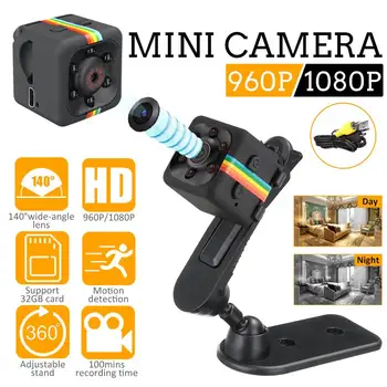 Portable HD Mini Cámara 960P/1080P Sensor de Visión Nocturna Movimiento de la Videocámara DVR Micro de la Cámara de Deporte pequeña Cámara de Vídeo DV cam SQ 11