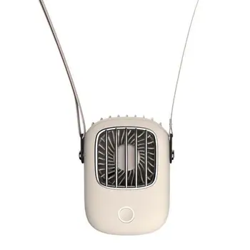 Portátil Perezoso Deportes Halter Mini Ventilador Colgado del Cuello Ventilador USB Recargable de la Cubierta Halter aficionado a los Deportes de Aire más fresco al aire libre