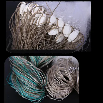 POUI VENIR DERAM 1layer red de pesca de profundidad de 0.6 m-1m red de agallas 30m-50m red de pesca de monofilamento de nylon net red de pesca pequeño de malla