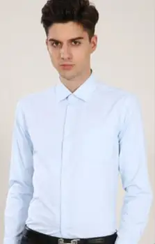 Profesional de la camisa de los hombres de negocios de la camisa blanca de manga larga camisa llano camisa de los hombres camisa casual DY-245