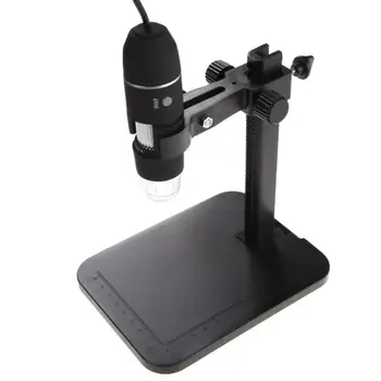 Profesional USB Microscopio Digital 1000X 8 LED de 2MP Microscopio Electrónico Endoscopio Cámara con Zoom Lupa Con Soporte para Elevación
