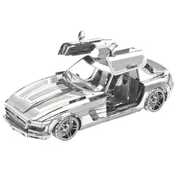 Puzzle 3D de Metal Kit de Modelo de Mariposa Vino de DEPORTES de Montaje de Automóviles de BRICOLAJE de Corte Láser de Juguete de la Colección de Prefabricados de Rompecabezas de Modelos de Juguetes para Adultos