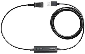 QD a USB Adaptador de Heaset de Desconexión Rápida para cable USB con el Volumen y el Interruptor de Silencio para P lantronics auriculares